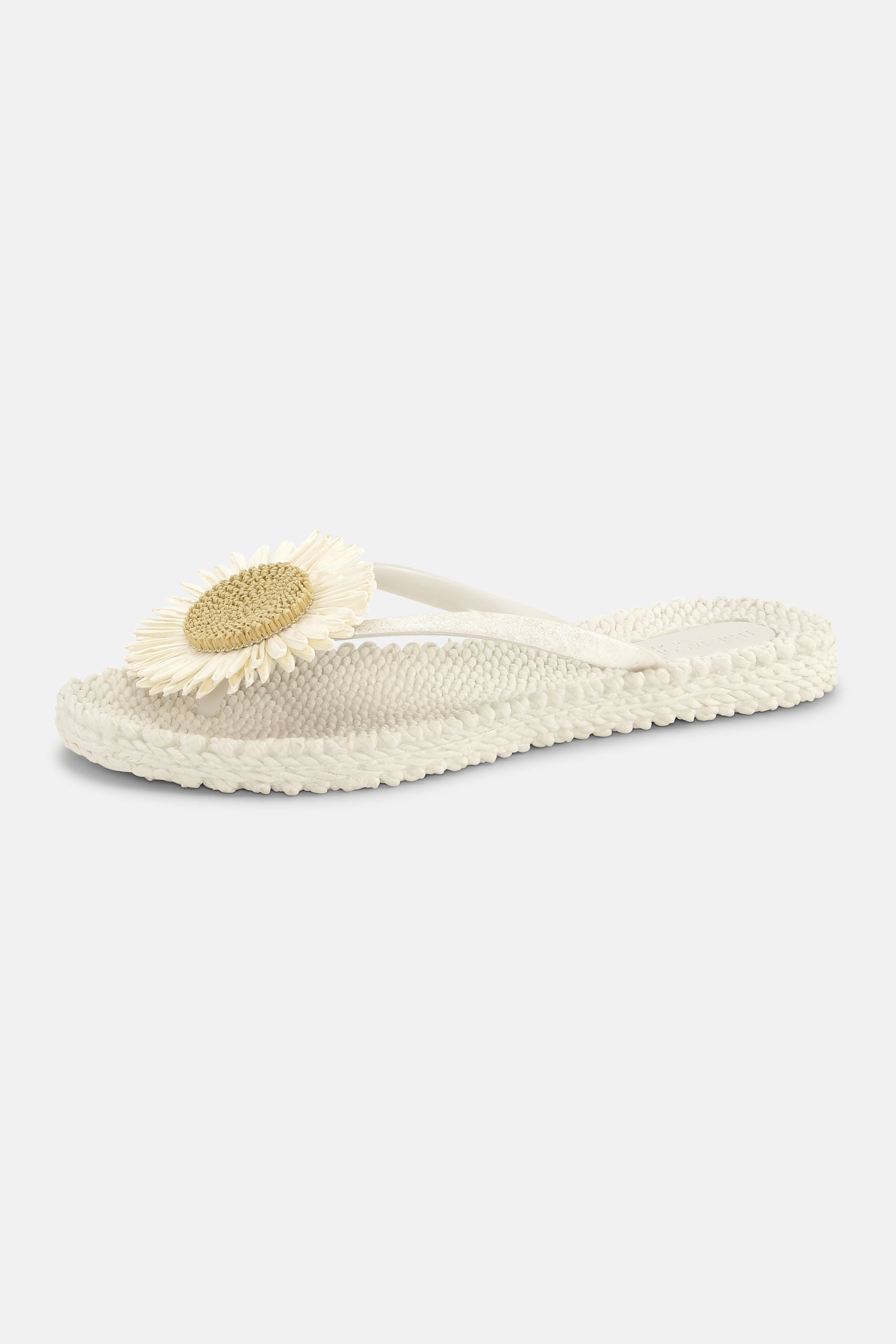 Flip-flops Blomst - Creme